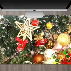 3D Tree Five-Pointed Star 51191 Christmas Non-slip Office Desk Mouse Mat Large Keyboard Pad Game Xma -Amscan Sales Store d2bc95a83b2729a764bc621da70c7925