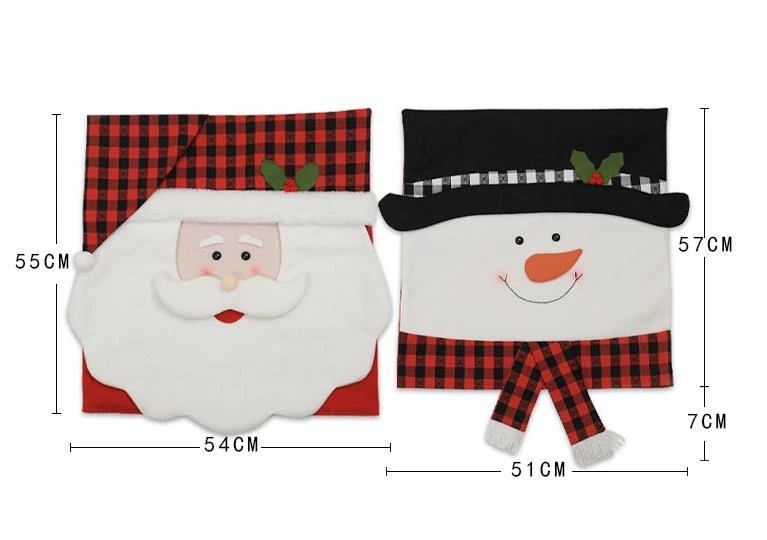 2 Pack Christmas Family Holiday Party Decorations Chair Cover Protector Seat Slipcovers 5 2 Pack Christmas Family Holiday Party Decorations Chair Cover Protector Seat Slipcovers - Image 3