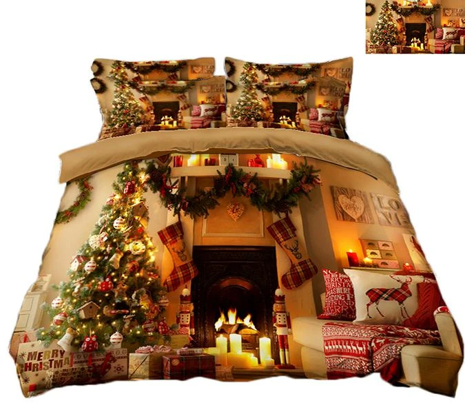 3D Christmas Sofa Candle 59 Bed Pillowcases Quilt Cover Set Bedding Set Pillowcases Duvet Cover KING 3 3D Christmas Sofa Candle 59 Bed Pillowcases Quilt Cover Set Bedding Set Pillowcases Duvet Cover KING