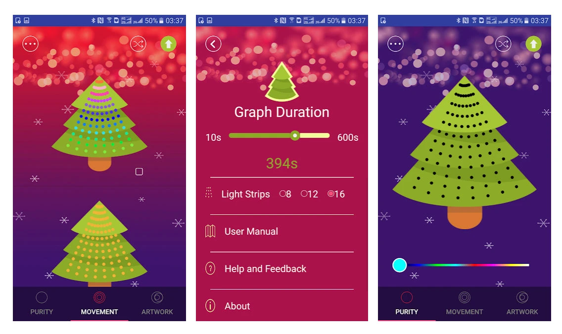 Smart WiFi APP Controlled RGB Indoor Christmas Tree Light For 6-7.5ft Trees 3 Smart WiFi APP Controlled RGB Indoor Christmas Tree Light For 6-7.5ft Trees