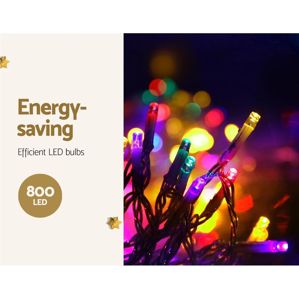 Jingle Jollys 30M Christmas Icicle Lights String Light Outdoor 800LED Xmas Lamp 9 Jingle Jollys 30M Christmas Icicle Lights String Light Outdoor 800LED Xmas Lamp - Image 7