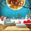 3D Christmas Yellow Moon 765 Wallpaper Mural Wall Mural Wall Murals Removable Wallpaper Woven Paper -Amscan Sales Store d926bf8012c9c4fac5bf6943a1390796