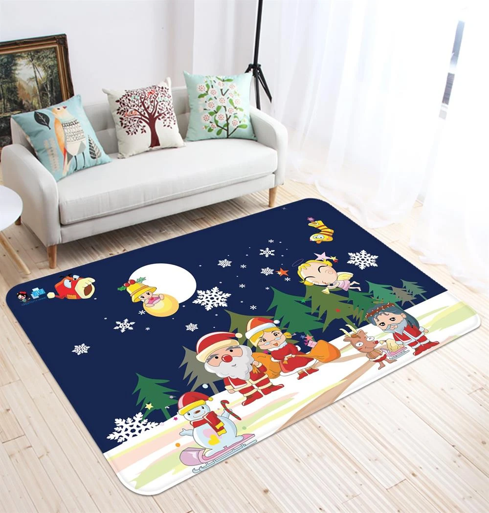 3D Santa Claus 65212 Christmas Non Slip Rug Mat Room Mat Quality Elegant Photo Carpet Xmas 5 3D Santa Claus 65212 Christmas Non Slip Rug Mat Room Mat Quality Elegant Photo Carpet Xmas - Image 3