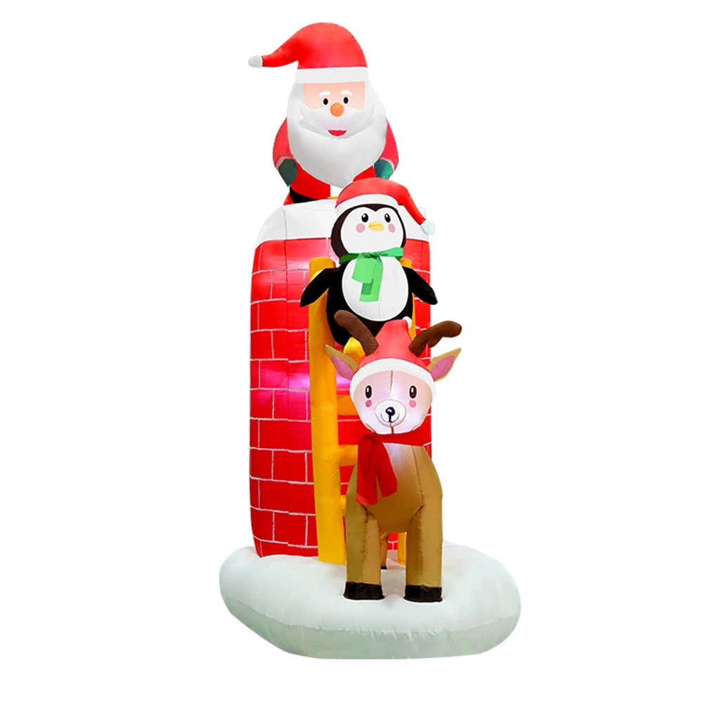Jingle Jollys 2.1M Inflatable Christmas Santa On Chimney Xmas Decorations Outdoor LED Lights 9 Jingle Jollys 2.1M Inflatable Christmas Santa On Chimney Xmas Decorations Outdoor LED Lights - Image 7