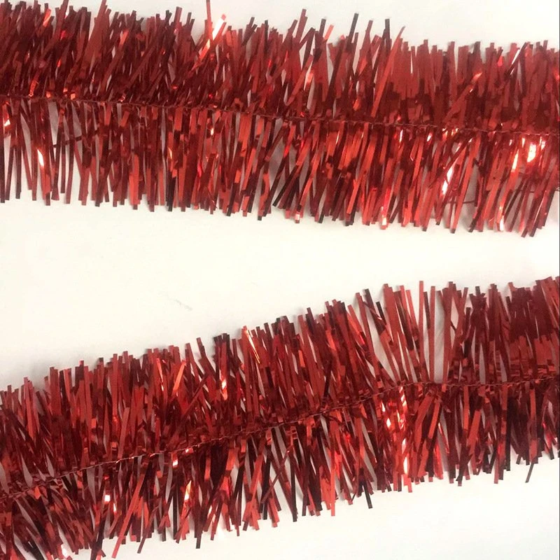 5x 2.5m Christmas Tinsel Xmas Garland Sparkly Snowflake Party Natural Home Décor - Traditional Red 3 5x 2.5m Christmas Tinsel Xmas Garland Sparkly Snowflake Party Natural Home Décor - Traditional Red