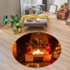 3D Fireplace 54088 Christmas Round Non Slip Rug Mat Room Mat Quality Elegant Photo Carpet Xmas 2 3D Fireplace 54088 Christmas Round Non Slip Rug Mat Room Mat Quality Elegant Photo Carpet Xmas -Amscan Sales Store dc5d190053edb7319dbe81f4dfd3775a