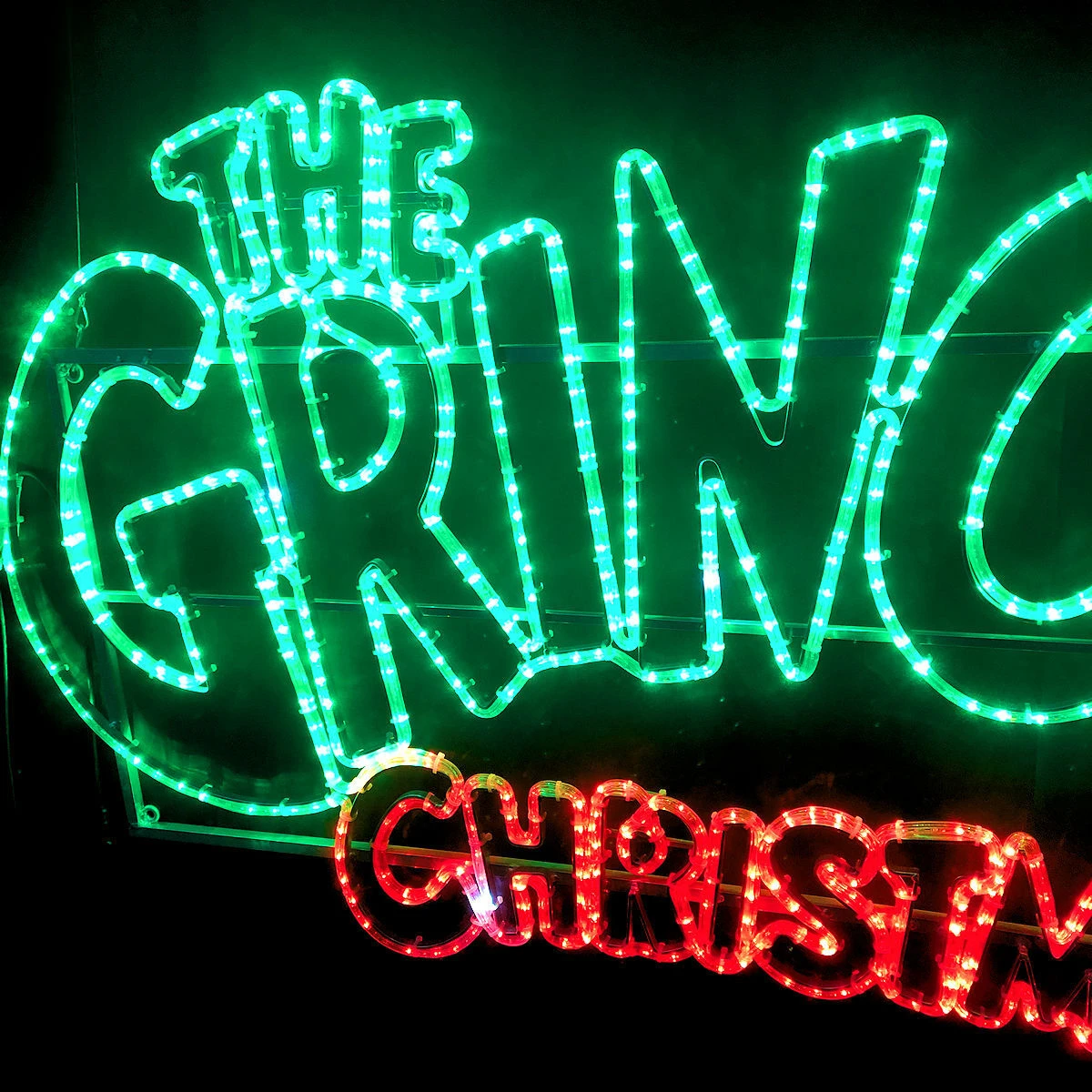 Green Elf Christmas Sign Rope Light Motif 150cm - Green, Red, White 3 Green Elf Christmas Sign Rope Light Motif 150cm - Green, Red, White