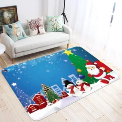 3D Snowman Santa 65173 Christmas Non Slip Rug Mat Room Mat Quality Elegant Photo Carpet Xmas -Amscan Sales Store dd88c1c58629bcadfcb104383f02d81a