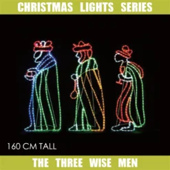Christmas LED Motif The Three Wise Men Nativity 160cm Indoor Outdoor Display Sign