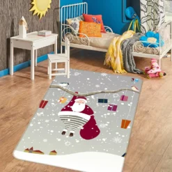 3D Snow Santa Claus 55131 Christmas Non Slip Rug Mat Room Mat Quality Elegant Photo Carpet Xmas -Amscan Sales Store df0b2310282c7a601fe937179c1ad18c