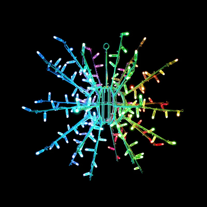 Christmas Complete LED Starburst Light RGB 3D 60cm 9 Christmas Complete LED Starburst Light RGB 3D 60cm - Image 7