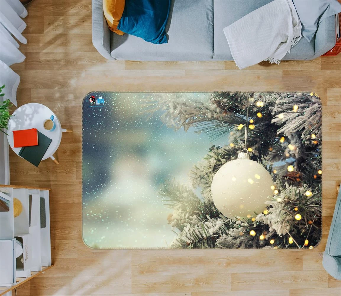 3D White Ball 54230 Christmas Non Slip Rug Mat Room Mat Quality Elegant Photo Carpet Xmas 3 3D White Ball 54230 Christmas Non Slip Rug Mat Room Mat Quality Elegant Photo Carpet Xmas