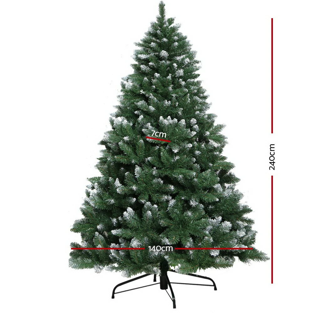 Jingle Jollys 2.4M 8FT Christmas Tree Xmas Decorations Snow Home Decor 1400 Tips 7 Jingle Jollys 2.4M 8FT Christmas Tree Xmas Decorations Snow Home Decor 1400 Tips - Image 5