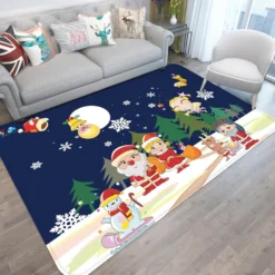 3D Santa Claus 65212 Christmas Non Slip Rug Mat Room Mat Quality Elegant Photo Carpet Xmas