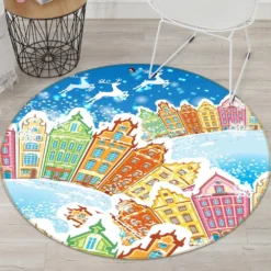 3D Colorful Houses 54137 Christmas Round Non Slip Rug Mat Room Mat Quality Elegant Photo Carpet Xmas 7 3D Colorful Houses 54137 Christmas Round Non Slip Rug Mat Room Mat Quality Elegant Photo Carpet Xmas -Amscan Sales Store e47e421f2e87b2cf16908cad19eea106