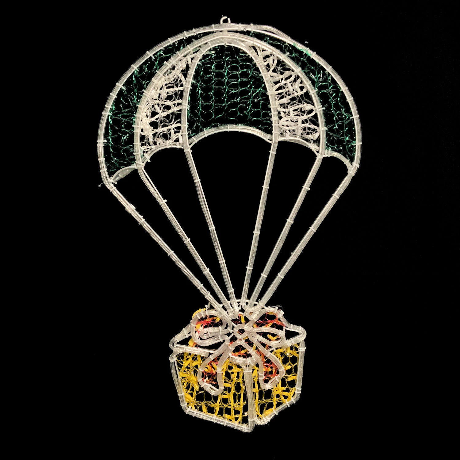 Parachuting Present Gold Christmas Rope Light Moti 6 Parachuting Present Gold Christmas Rope Light Moti - Image 4