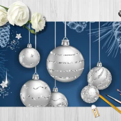 3D White Ball 51231 Christmas Non-slip Office Desk Mouse Mat Large Keyboard Pad Game Xmas -Amscan Sales Store e6973d7ee53e087353e9183063a886fa