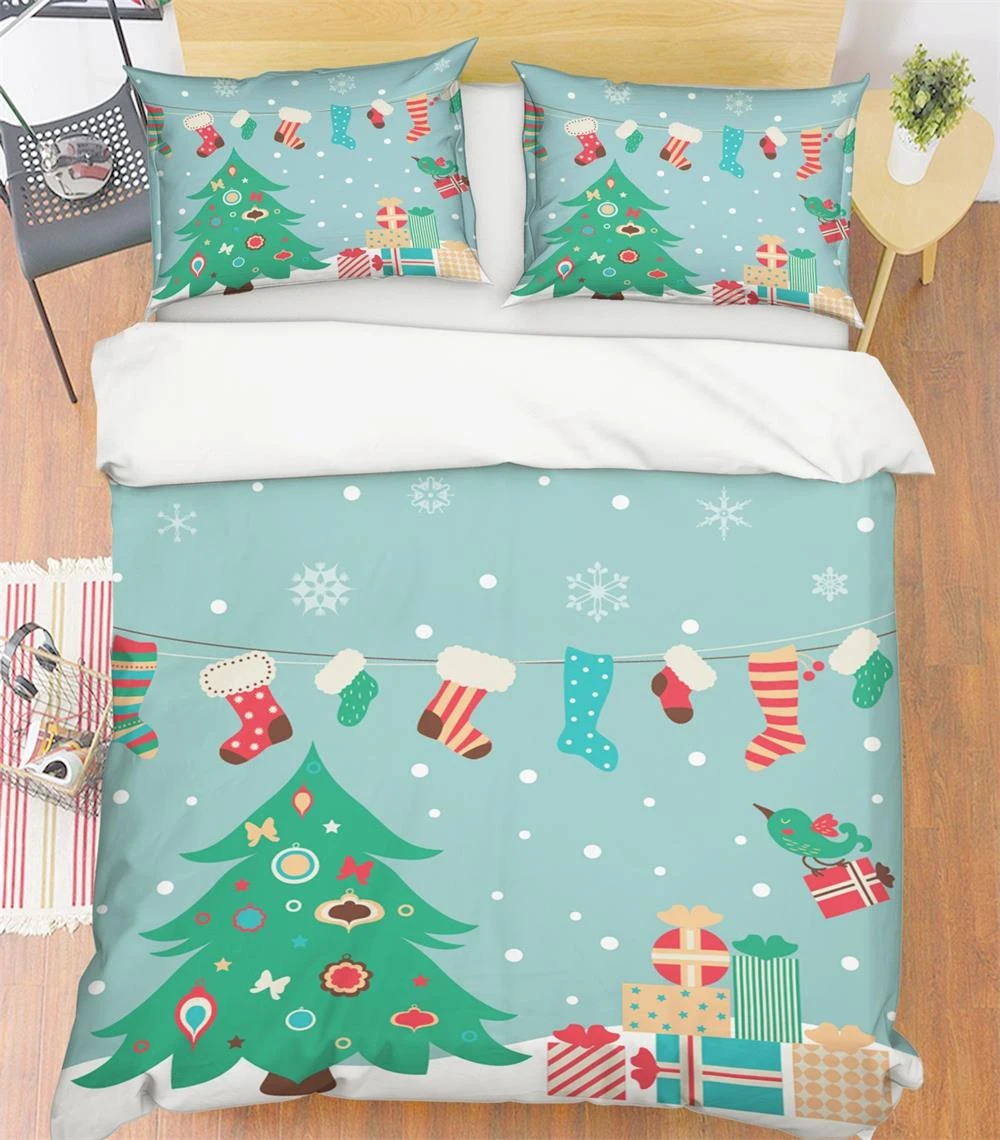 3D Cartoon Christmas Tree 22 Bed Pillowcases Quilt Cover Set Bedding Set Pillowcases Duvet Cover KIN 3 3D Cartoon Christmas Tree 22 Bed Pillowcases Quilt Cover Set Bedding Set Pillowcases Duvet Cover KIN
