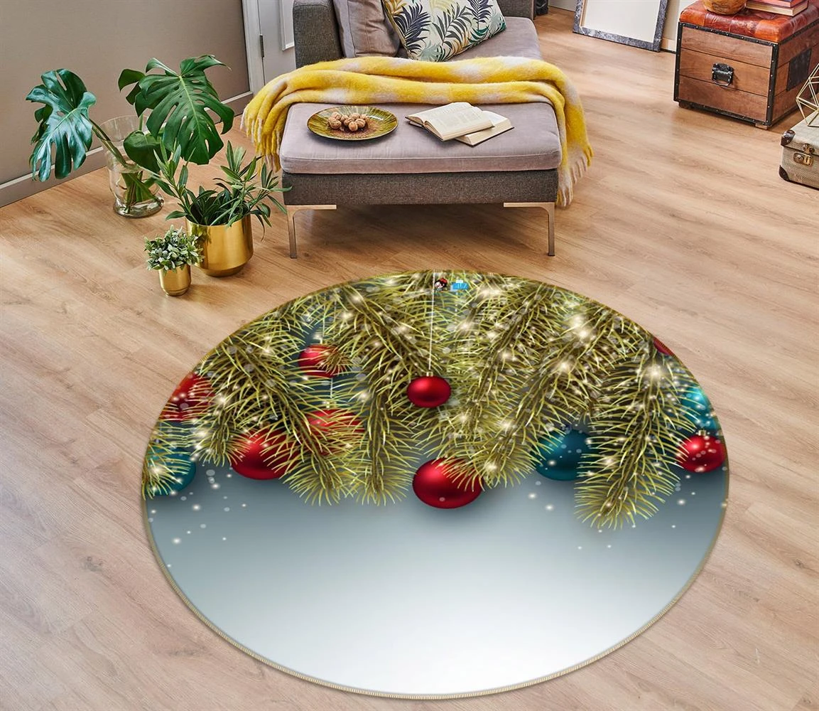 3D Golden Branches 54186 Christmas Round Non Slip Rug Mat Room Mat Quality Elegant Photo Carpet Xmas 3 3D Golden Branches 54186 Christmas Round Non Slip Rug Mat Room Mat Quality Elegant Photo Carpet Xmas