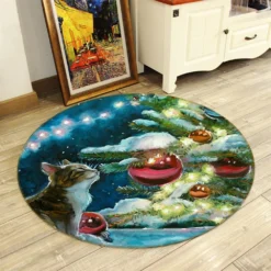 3D Cat Red Ball 54076 Christmas Round Non Slip Rug Mat Room Mat Quality Elegant Photo Carpet Xmas -Amscan Sales Store ec4f70d14d858e1c84e1401d315cf9e8