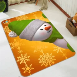 3D Snowman Snowman 55134 Christmas Non Slip Rug Mat Room Mat Quality Elegant Photo Carpet Xmas