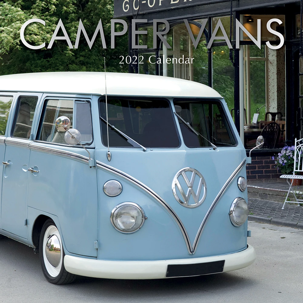 Camper Vans - 2022 Premium Square Wall Calendar 16 Month New Year Christmas Gift 3 Camper Vans - 2022 Premium Square Wall Calendar 16 Month New Year Christmas Gift
