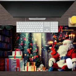 3D Santa Claus Tree Gift 51174 Christmas Non-slip Office Desk Mouse Mat Large Keyboard Pad Game Xmas -Amscan Sales Store ef578d2b058072903fad619732cbdbe9