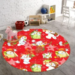 3D Snowman Doll Pattern 54030 Christmas Round Non Slip Rug Mat Room Mat Quality Elegant Photo Carpet 6 3D Snowman Doll Pattern 54030 Christmas Round Non Slip Rug Mat Room Mat Quality Elegant Photo Carpet -Amscan Sales Store f0df0140081160753f0f0721b8bde909