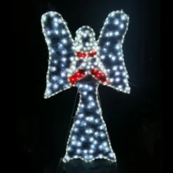 Christmas LED Motif PVC Tinsel Stuffed Angel 150x84cm Indoor Outdoor Display Sign 7 Christmas LED Motif PVC Tinsel Stuffed Angel 150x84cm Indoor Outdoor Display Sign -Amscan Sales Store f2e9c8a587a4ad837f2331288f644e77