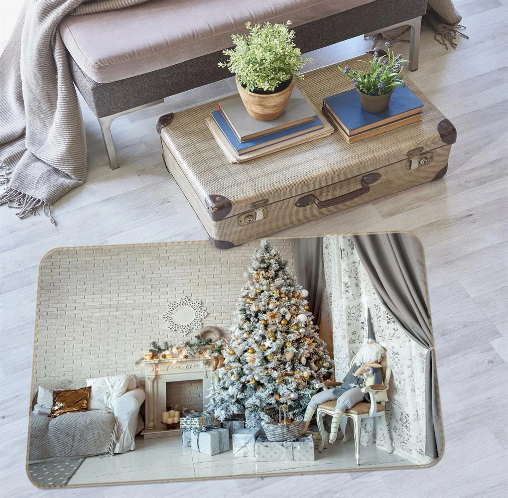 3D Christmas Tree 34214 Non Slip Rug Mat Room Mat Quality Elegant Photo Carpet 4 3D Christmas Tree 34214 Non Slip Rug Mat Room Mat Quality Elegant Photo Carpet - Image 2