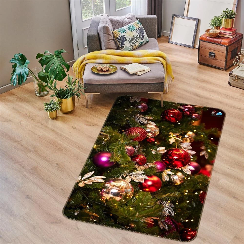 3D Tree Pendant 55045 Christmas Non Slip Rug Mat Room Mat Quality Elegant Photo Carpet Xmas 4 3D Tree Pendant 55045 Christmas Non Slip Rug Mat Room Mat Quality Elegant Photo Carpet Xmas - Image 2