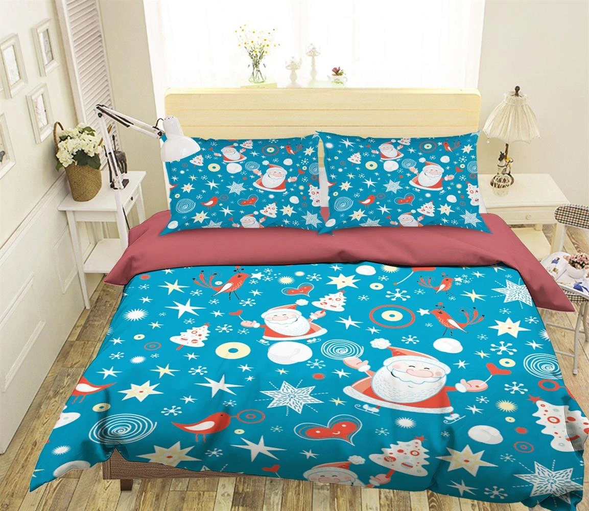 3D Christmas Little Old Man 38 Bed Pillowcases Quilt Cover Set Bedding Set Pillowcases Duvet Cover K 3 3D Christmas Little Old Man 38 Bed Pillowcases Quilt Cover Set Bedding Set Pillowcases Duvet Cover K