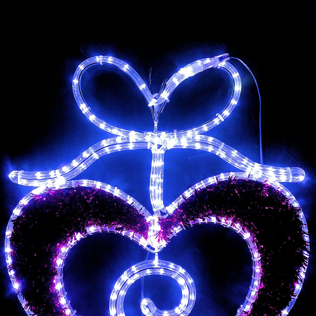 Christmas Complete Pink Heart With Bow Rope Light Motif 62cm - Pink, White 9 Christmas Complete Pink Heart With Bow Rope Light Motif 62cm - Pink, White - Image 7