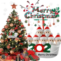 2020 Christmas Tree Hanging Ornament Kit Personalized 7 Family Members Names Decoration -Amscan Sales Store f8cd13ae20c2fc9b6dc6f6302e6c70ed