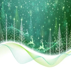 3D Christmas Deer And Shining Sky 8 Wallpaper Mural Wall Mural Wall Murals Removable Wallpaper Woven