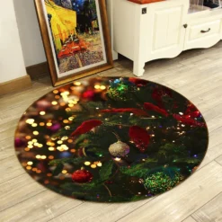 3D Tree Pendant 54080 Christmas Round Non Slip Rug Mat Room Mat Quality Elegant Photo Carpet Xmas -Amscan Sales Store fb92a6e2770d5c74313d8030c345a9d9