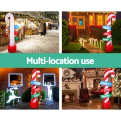 Jingle Jollys Christmas Inflatable Candy Pole 2.4M Lights Outdoor Decorations -Amscan Sales Store ff6cbbff309c2d8301bcae73efff2bf5